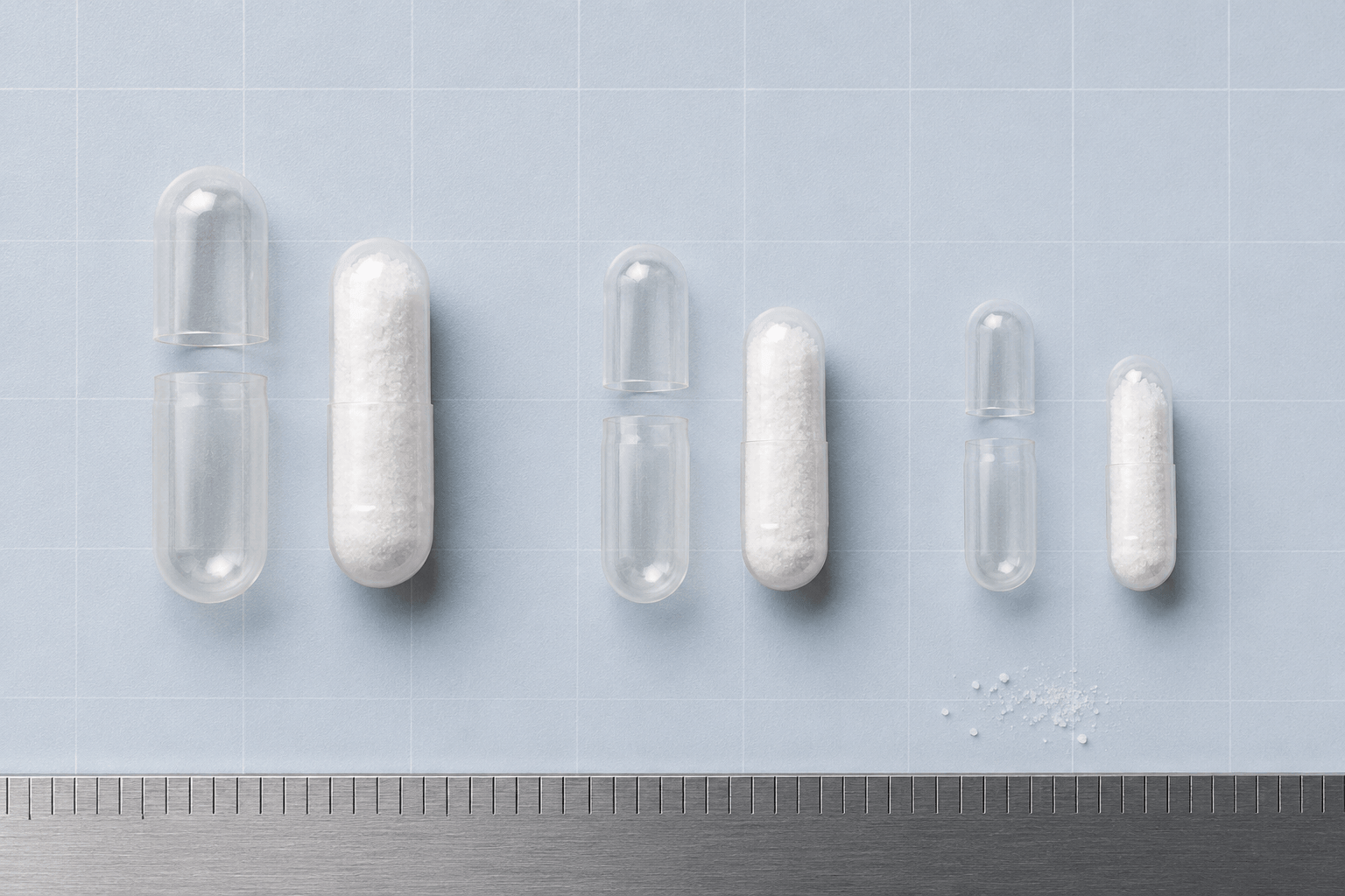 Creatine Capsule Size and Fill Capacity Comparison