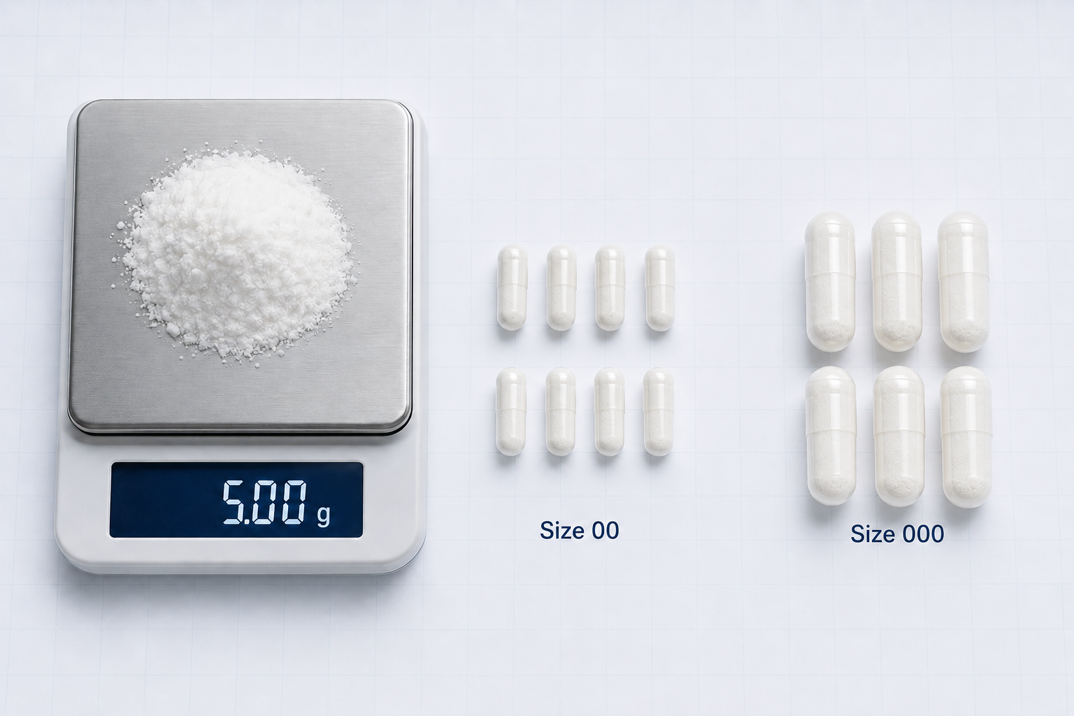 Capsule Capacity for a Five-Gram Powder Dose