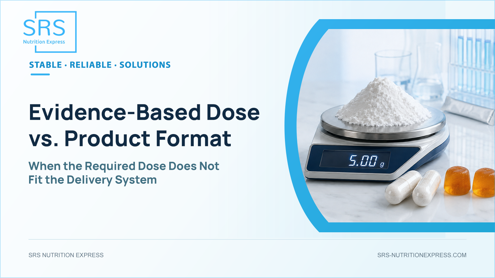 Evidence-Based Dose and Product Format Limitations